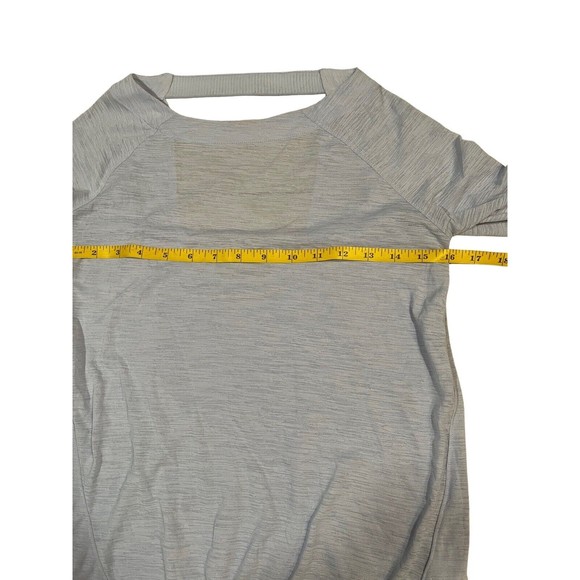 Athleta Clarity Top Womens Size XXS Aster Baby Blue Surplice Back  3/4‎ Sleeve - Picture 7 of 8